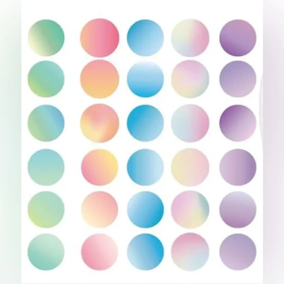 QR CODE STICKERS 100  2” Round Colorful Gradient Business Marketing Labels New - Picture 2 of 4